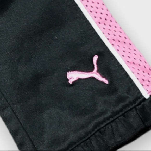 Puma Black GirlsTrack  Pants - Picture 2 of 4